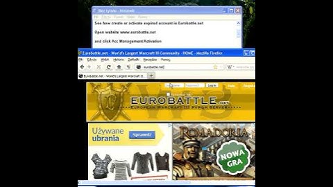 How create/activate account in Eurobattle.net