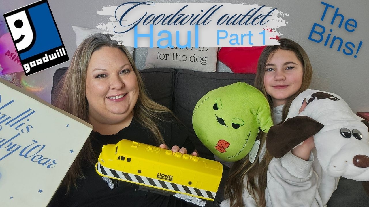 GOODWILL OUTLET-BINS HAUL!! PART 1- SPECIAL GUEST... MY ASSISTANT!!