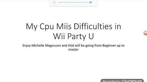 My Cpu Miis difficulties in Wii Party U