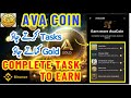 Avacoin Big Update About Tasks | How To Do Tasks Step By Step Guide | Complete tasks before withdraw