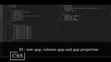 CSS 23 💻 row-gap, column-gap and gap properties