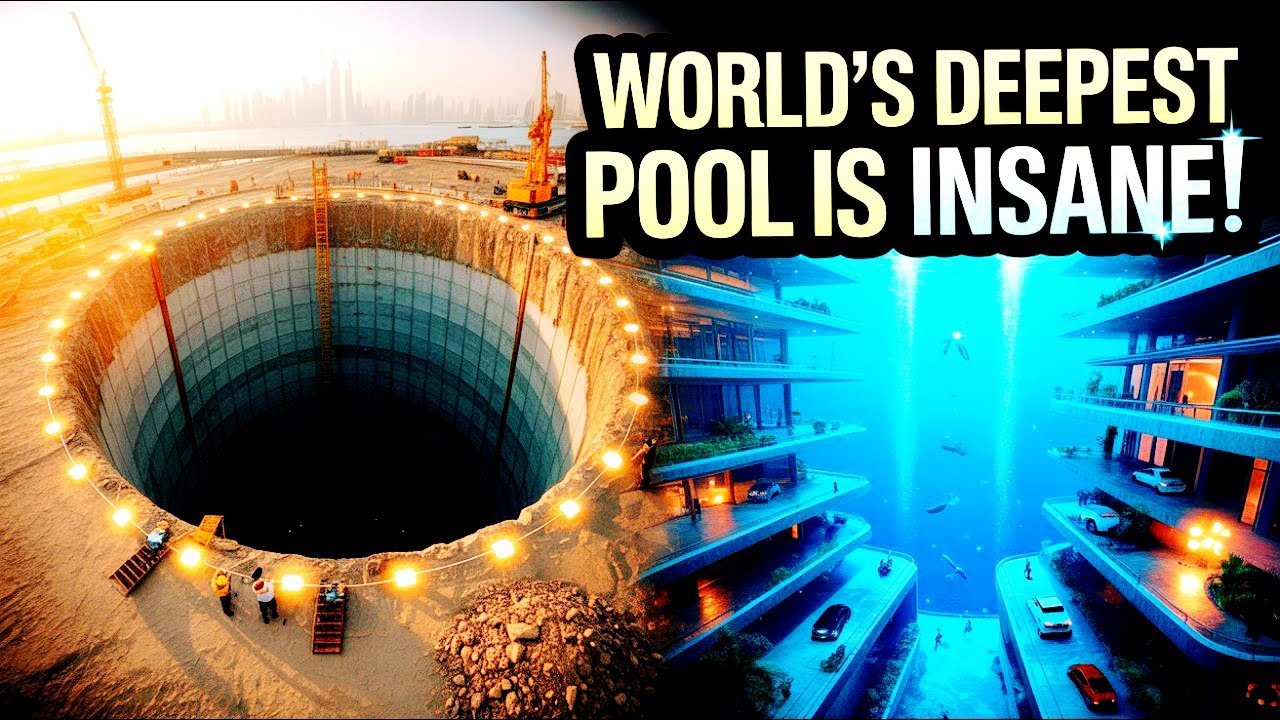 How Engineers Built Dubai's INSANE World's Deepest Pool (60m Deep ...