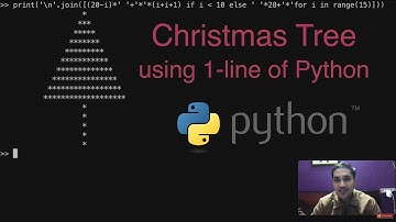 🎄 Christmas Tree using 1 line of Python | Merry Christmas 😁
