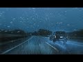 Highway driving in heavy rain
