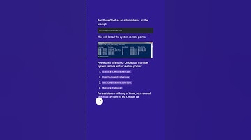 How can I list all system restore points? #shorts