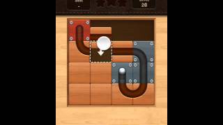 Roll the Ball slide puzzle Beginner Level 20 Solution screenshot 4