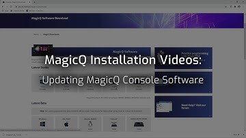 MagicQ Installation Videos: Updating MagicQ Console Software