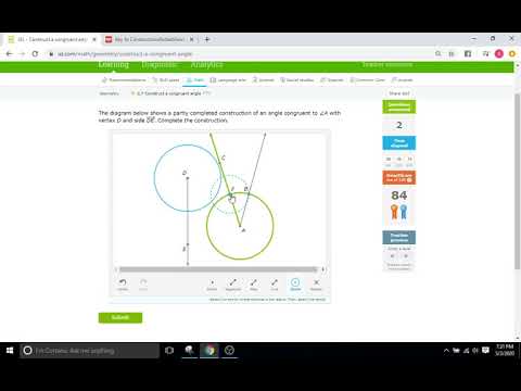 Constructing congruent angles - Geometry 