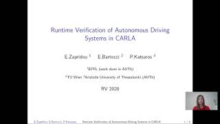 Teaser: Runtime Verification of Autonomous Driving Systems in CARLA