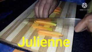 BASIC KNIFE CUTS OF CARROTS