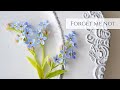 樹脂粘土で作るわすれな草（勿忘草）の花 クレイフラワーの作り方 DIY Forget Me Not | Clay Flower | sugar | Fondant | How to Make