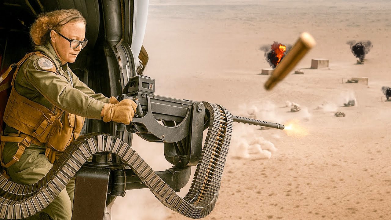 She Didn't Flinch — The Female Gunner Dominating the Enemy's Sky