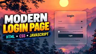 Full Login and Registration Form HTML CSS Javascript Guide