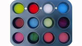 How To Making 8 colors With Four primary colors !