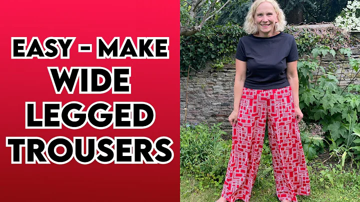 Wide legged trousers are so easy to make! Learn to make a perfect fitting pant!