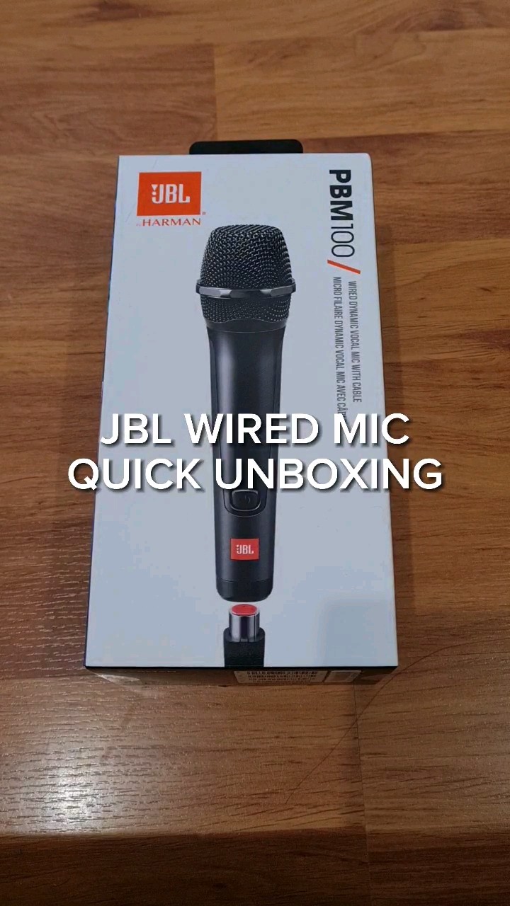 JBL Wired Microphone PBM100 Unboxing and karaoke testing - YouTube