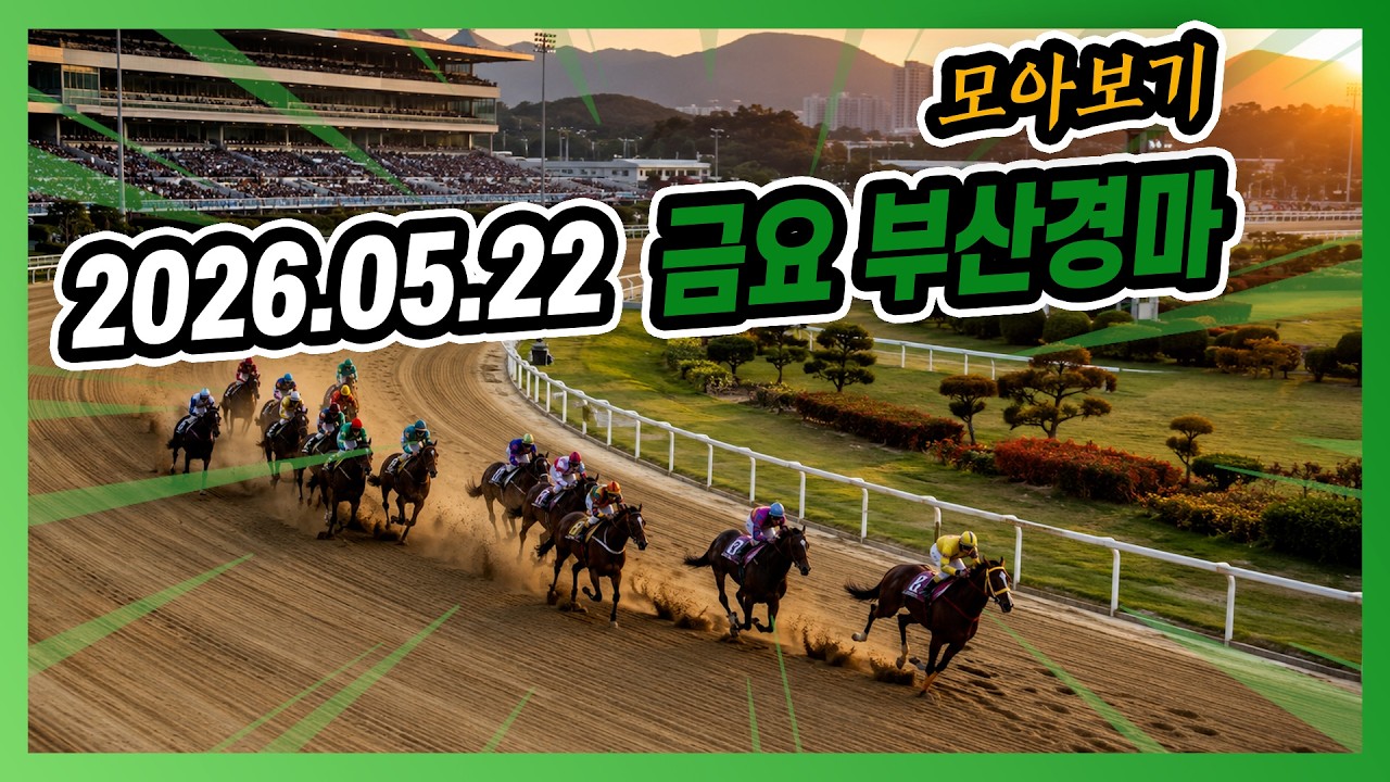 2025년 5월 22일 금요 부산경마 전체경주 모아보기
