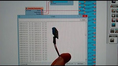 Arduino Nano: Temperature and Humidity DHT11/DHT21/DHT22 Sensor Module with Visuino