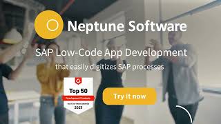 SAP Low Code App Development made easy with Neptune Software