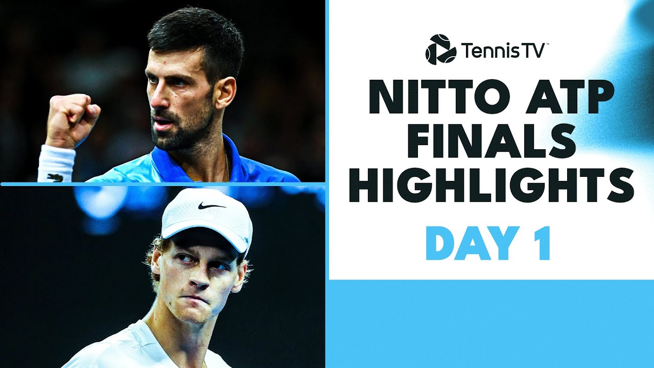 Djokovic vs Rune EPIC Rematch; Sinner Takes On Tsitsipas | Nitto ATP Finals Highlights Day 1