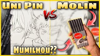 Não dá pra acreditar! Uni Pin vs Molin Qual é melhor?? ( Line Art Itadori vs Gojo )