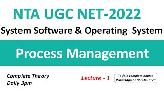 Process Management | System Software & Operating System | NTA UGC NET 2022 screenshot 4
