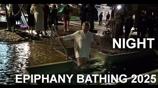 картинка: NIGHT EPIPHANY BATHING 🔥2025/ICE SWIMMING /WINTER SWIM/ BAPTISM IN ICE WATER/ КРЕЩЕНИЕ #icehole