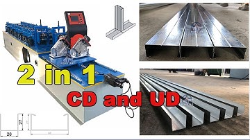 2 in 1 roll forming machine | 2 in 1 u channel roll forming machine  | cd and ud forming machine