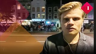 Demonstranten Verzamelden Zich Bij Een Utrechts Restaurant Dat Weigert Qr-Codes Te Checken Op1