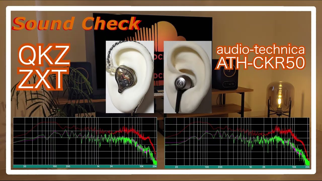QKZ ZXT vs audio-technica ATH-CKR50 [ChineseIEMs Sound Comparison