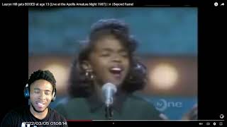 Lauryn Hill gets BOOED at the Apollo at age 13 REACTION (Live at the Apollo Amateur Night 1987)