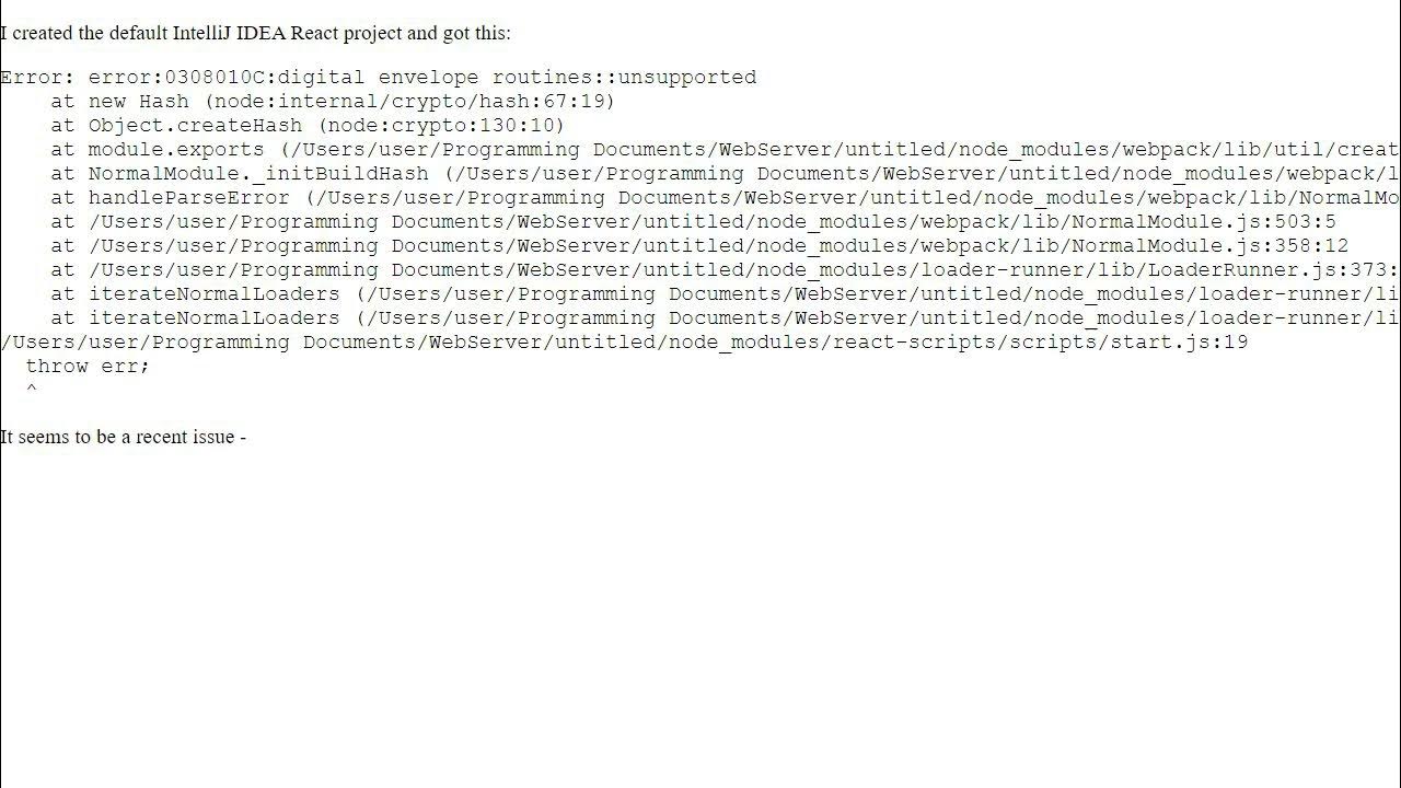 videoError message "error0308010Cdigital envelope routines