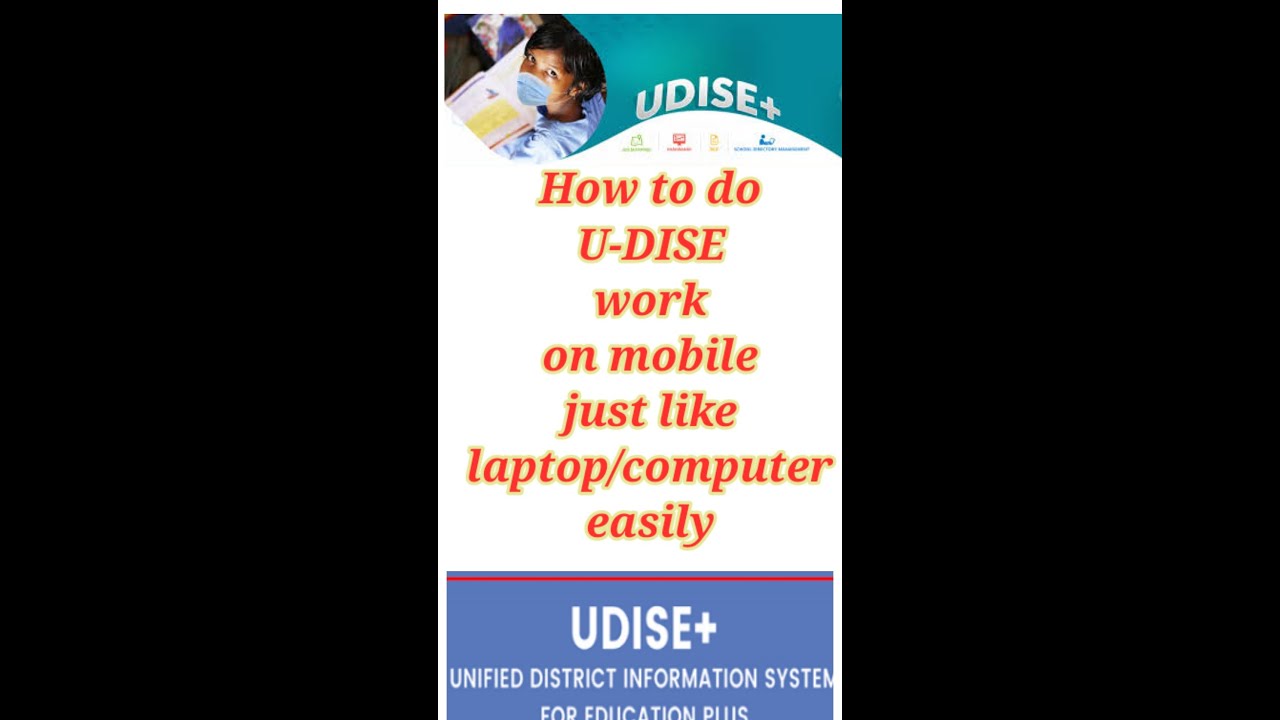 How to full up U-DISE+ on mobile easily just like on laptop and ...