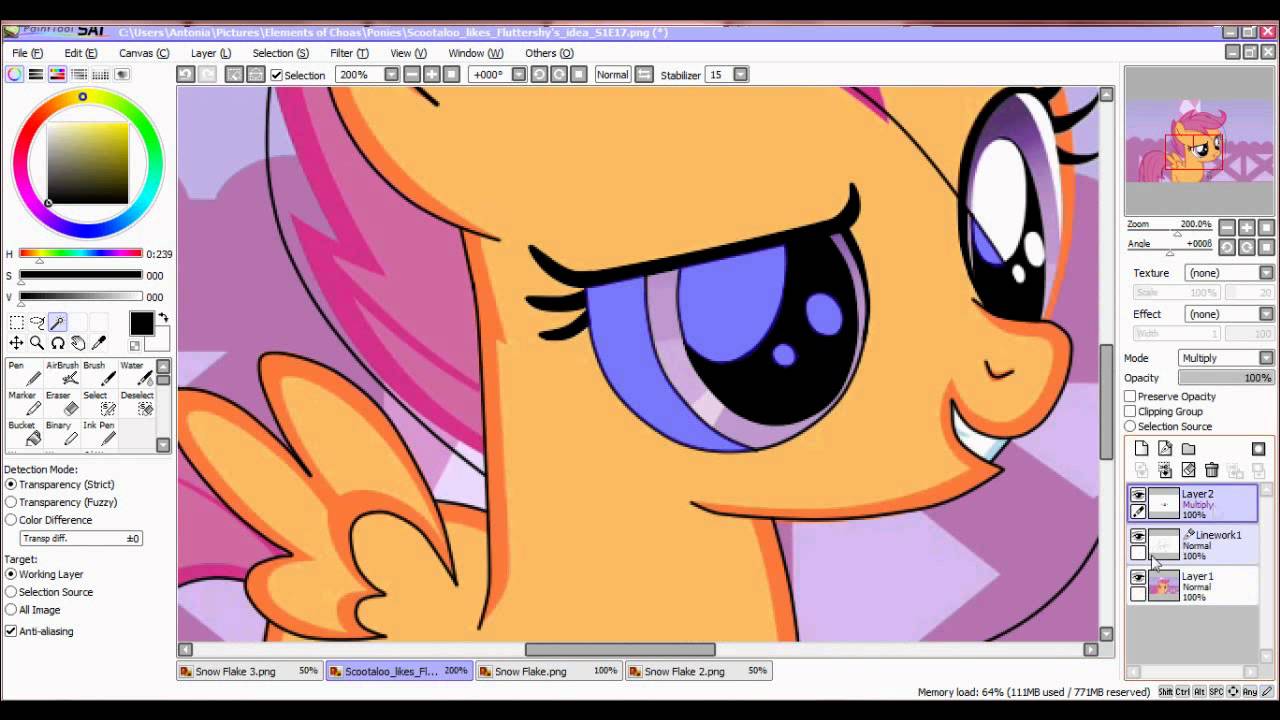 ~Editing Snow Flake~