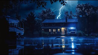 Thunderstorm Sounds for Sleeping Next to a Crackling Fireplace- No more insomnia