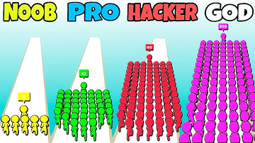NOOB vs PRO vs HACKER vs GOD in Crowd Vs Crowd