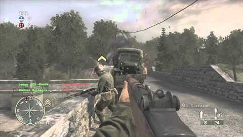 Call of Duty 3 - Where the fu... Part 4 - Eder Dam CTF/Les Ormes War