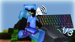 chill keyboard + mouse sounds (HANDCAM) [Ranked Skywars]