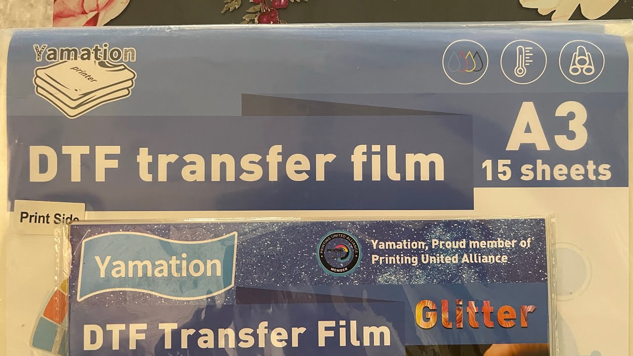 Yamation DTF FIlm, Yamation Glitter Film and DTF Powder Review 