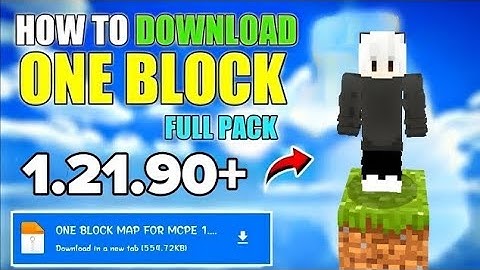 One Block Map For MCPE 1.21+ Support 1.21.90+ 🤩