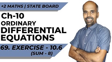 Class 12 | Ex - 10.6 | Sum No. 8 | Ordinary Differential Equations | State Board | ram maths