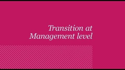 Management level transition video