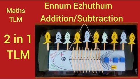 Ennum Ezhuthum//2 in 1 TLM(Addition & Subtraction)//Maths TLM //low cost 👍