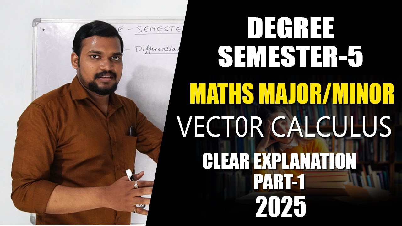 Degree Semester-5 Maths Major & Minor Vector Calculus paper - Part-1 ...