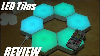 REVIEW: Modular LED Panel Wall Light - Smart RGB Geometric Hexagon Tile Lamp!