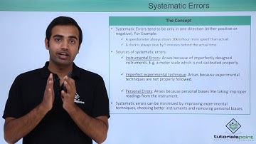 Class 11th – Accuracy, Precision and Error | Units and Dimensions | Tutorials Point