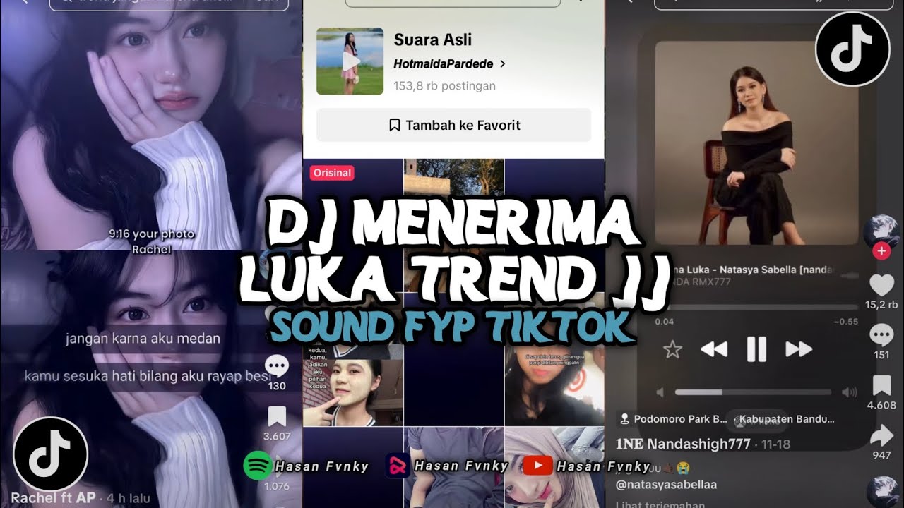 DJ MENERIMA LUKA SLOWED NATASYA SABELLA TREND JEDAG JEDUG TIKTOK | VIRAL TIKTOK DJ TERBARU 2025