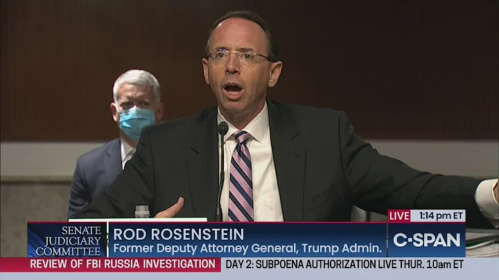 Former Deputy Attorney General Rod Rosenstein test...