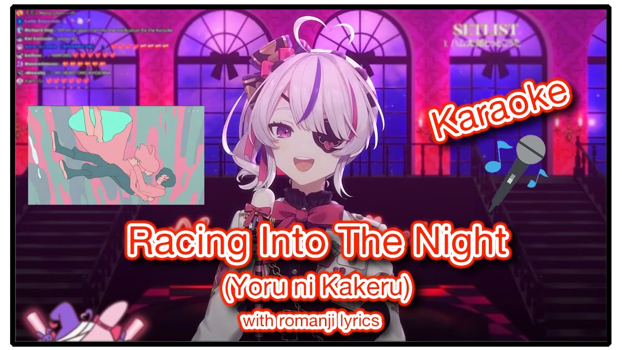 Maria sings "Racing Into The Night (Yoru ni Kakeru)" with romaji lyrics