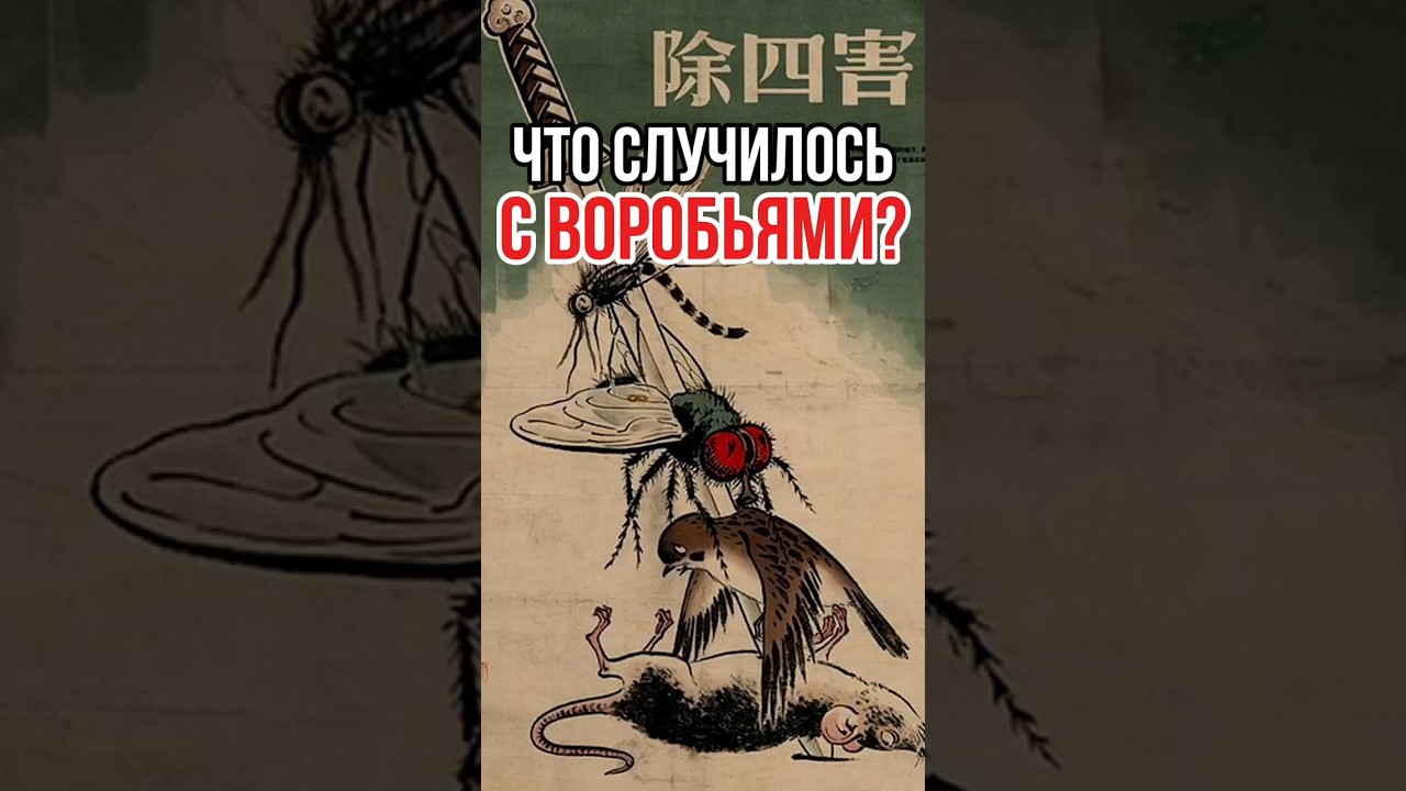 🐦‍⬛КАК ВОРОБЬИ СПАСЛИ КИТАЙ: ИСТОРИЯ ВЕЛИКОГО ЭКСПЕРИМЕНТА 